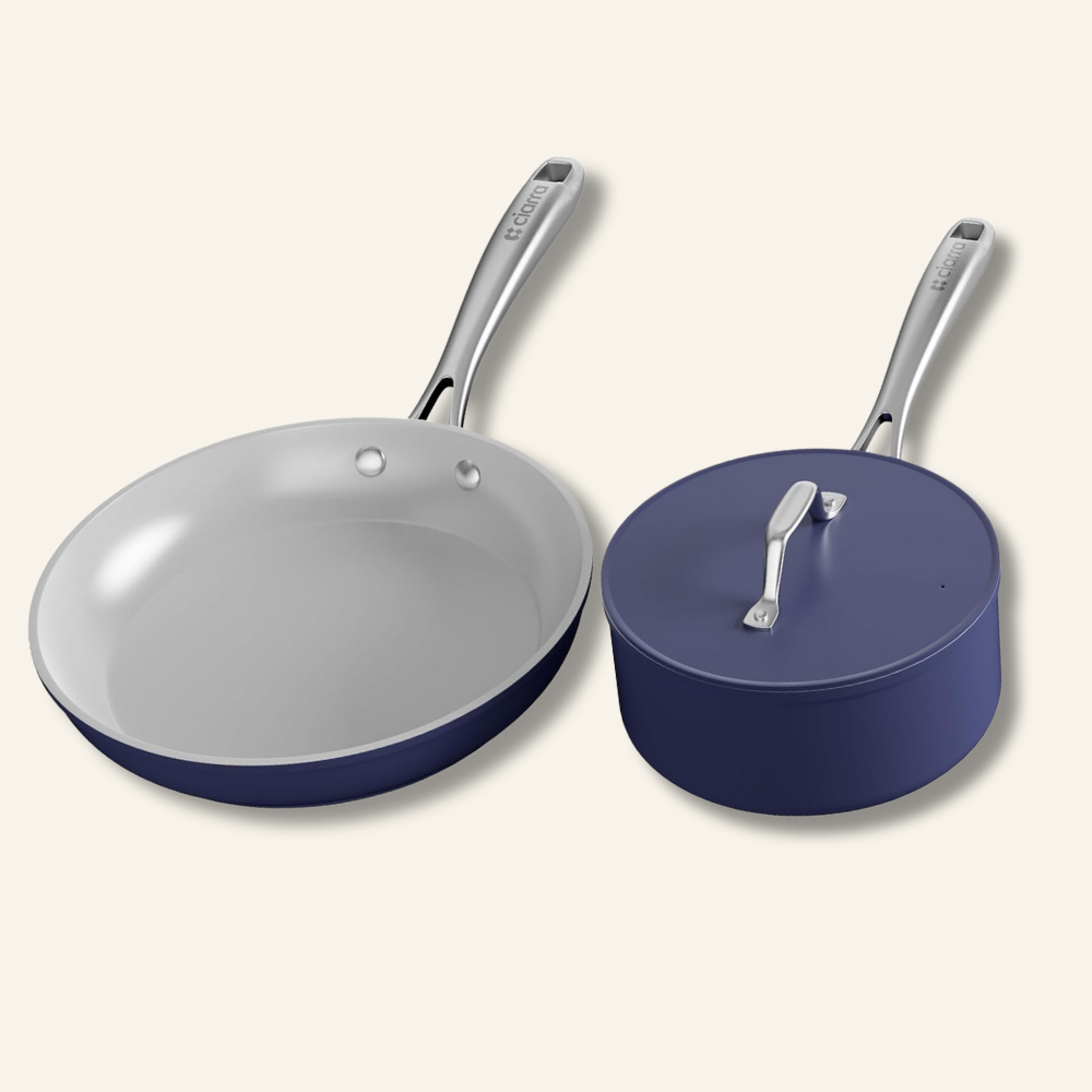 Gadgets ComfortCook Kit: 30cm 2-Zone Electric Ceramic Hob & Frying Pan / Cookware Duo, 3000W Electric Countertop Burner, 9 Power Levels, Nonstick Non-Toxic Cookware, Safe & Easy to Clean