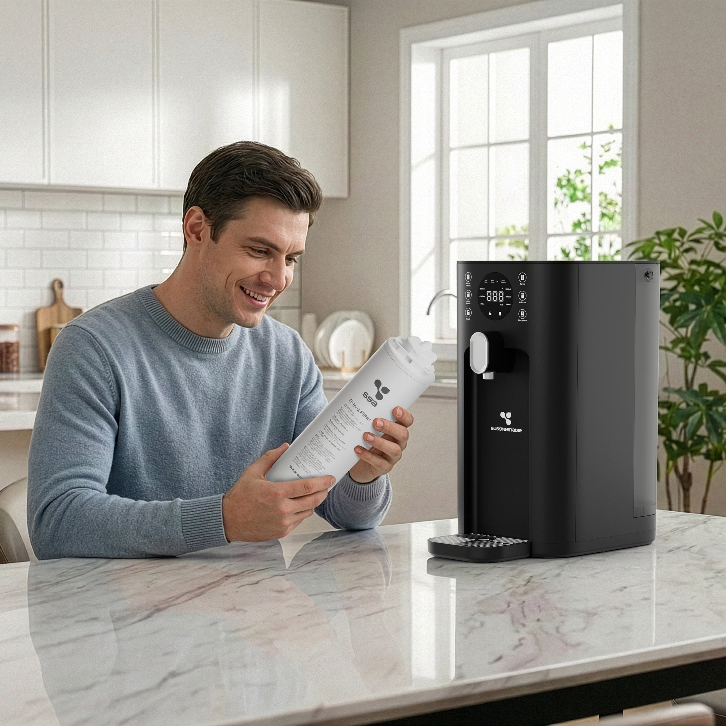 Ciarra x Susgreenable Original Replacement Combo Filter for RO Water Filter CGIWDR03-B | 5-Stage Reverse Osmosis Filter