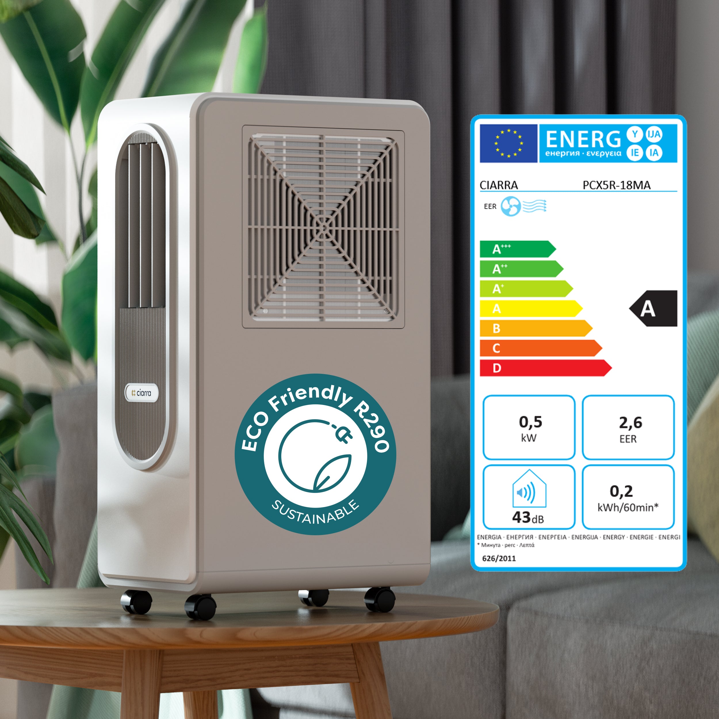Gadgets Aire acondicionado portátil mini 3 en 1 sin conductos para coche y camping con refrigeración deshumidificación ventilador mando a distancia sin instalación ecológico y de bajo consumo