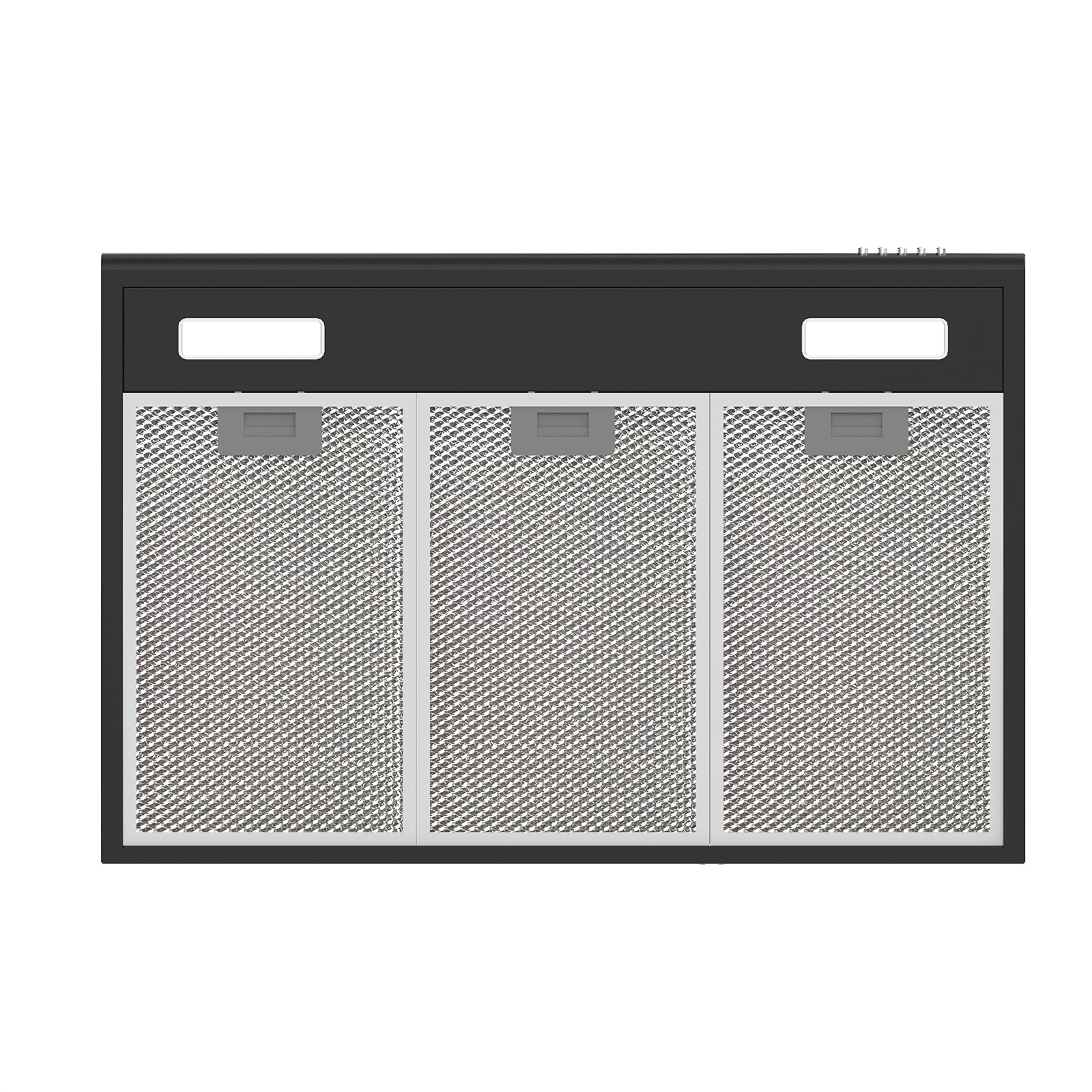 Gadgets 30 Inch Under Cabinet Range Hood, Stainless Steel Kitchen Vent Hood with 3-Speed Exhaust Fan, Ducted/Ductless Convertible - Black