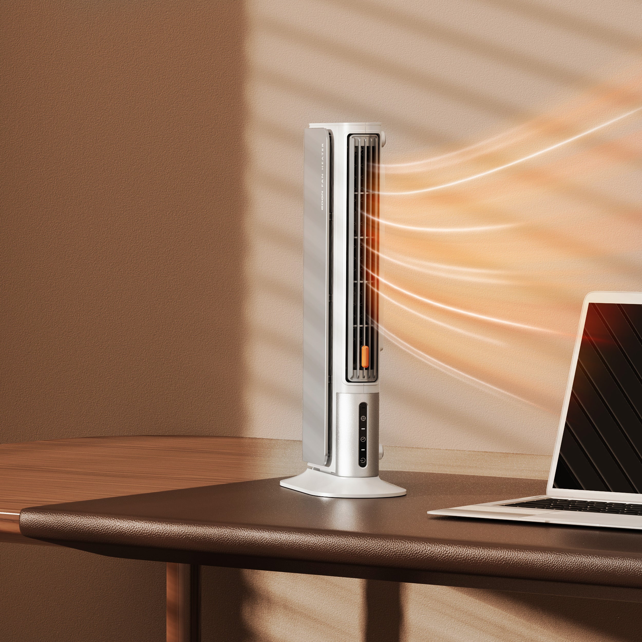 Gadgets Heater Fan Combo, Small Heater Ceramic Heater 3-Speed Fan Heater Combo with 4 Installation Modes: Desktop/Under-Desk/Wall/Standing, Portable Heater Fan Energy-Efficient & Space-Saving for Home & Office