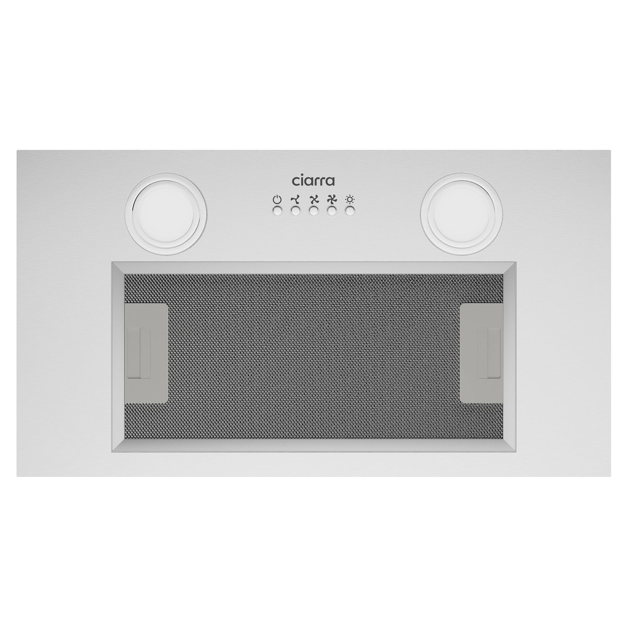 Gadgets 20 Inch Built-In Range Hood Insert, 650 CFM Ducted/Ductless Under Cabinet Vent Hood, Stainless Steel, 3-Speed Exhaust Fan, Push Button Control, LED Lighting - Silver