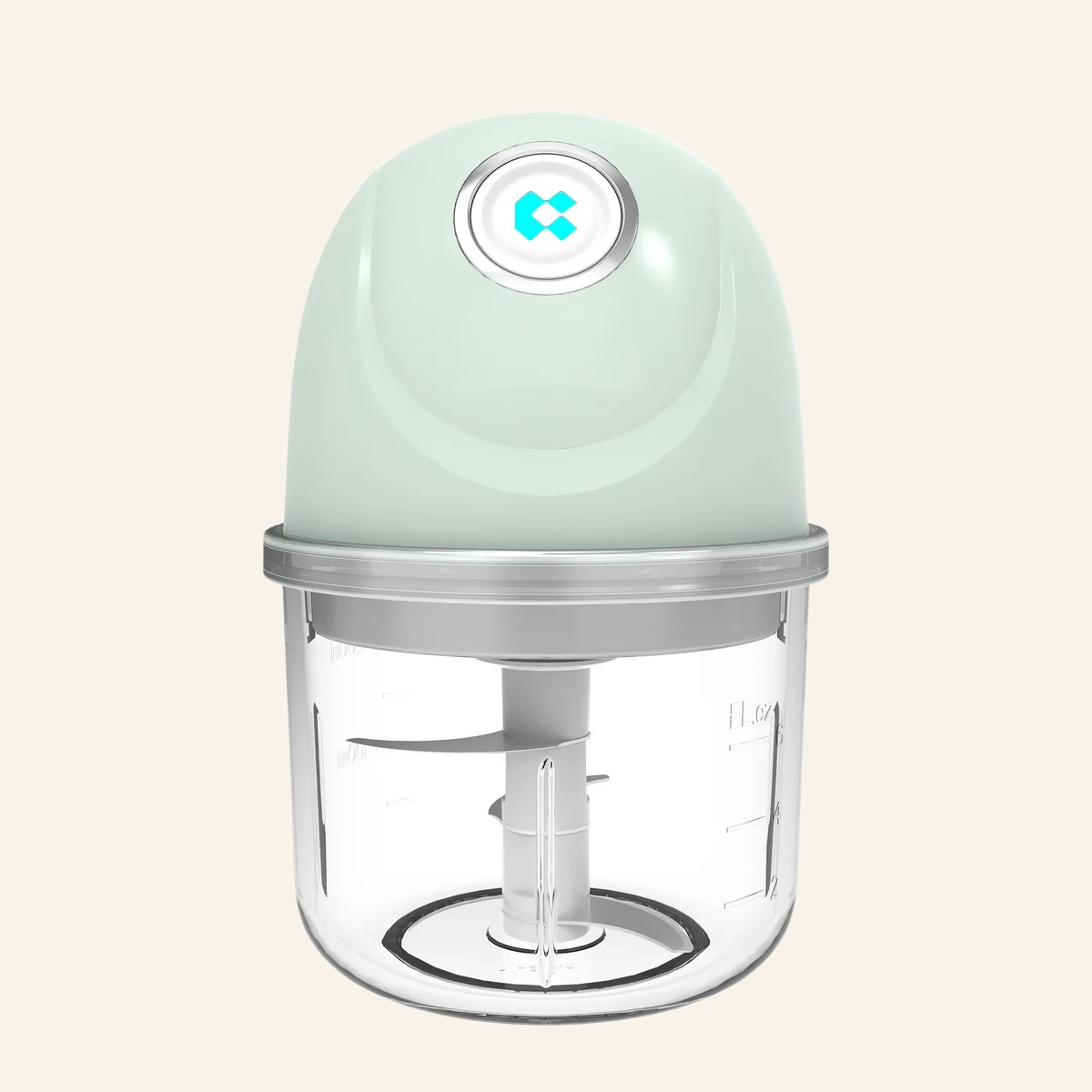 Gadgets Portable Multifunctional Wireless Electric Food Chopper, Mini Food Processor for Mincing, Chopping, Grinding, Blending and Meal Prep - Avocado Green