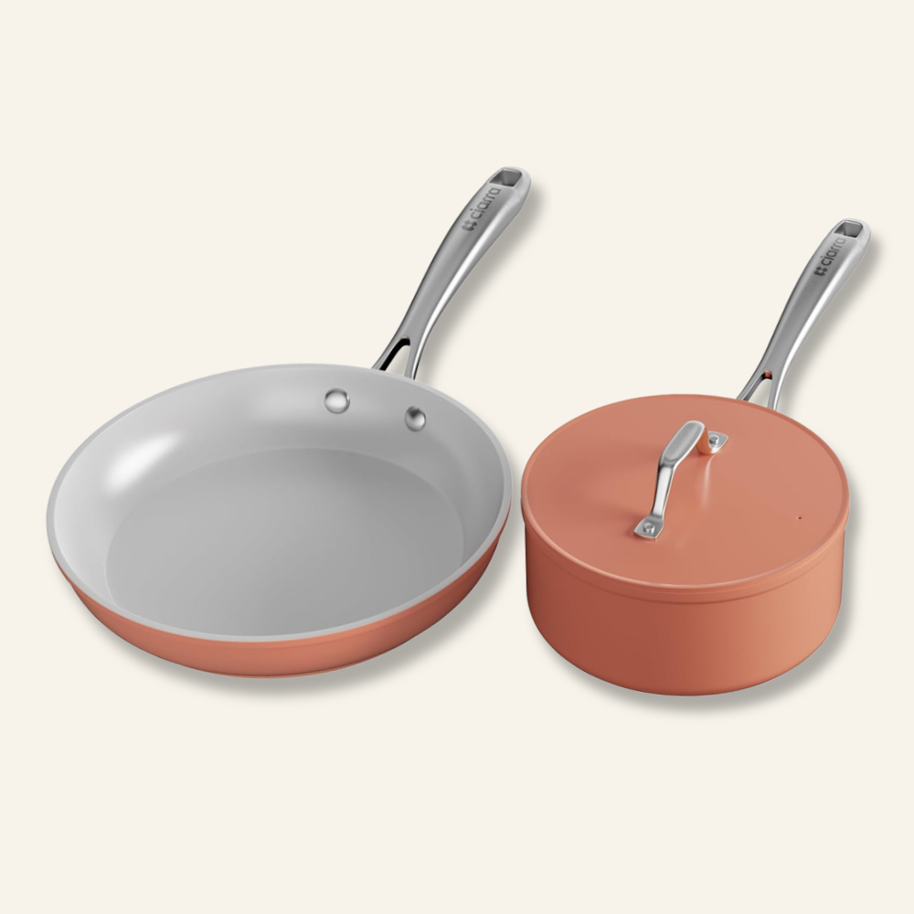 Gadgets ComfortCook Kit: 30cm 2-Zone Electric Ceramic Hob & Frying Pan / Cookware Duo, 3000W Electric Countertop Burner, 9 Power Levels, Nonstick Non-Toxic Cookware, Safe & Easy to Clean