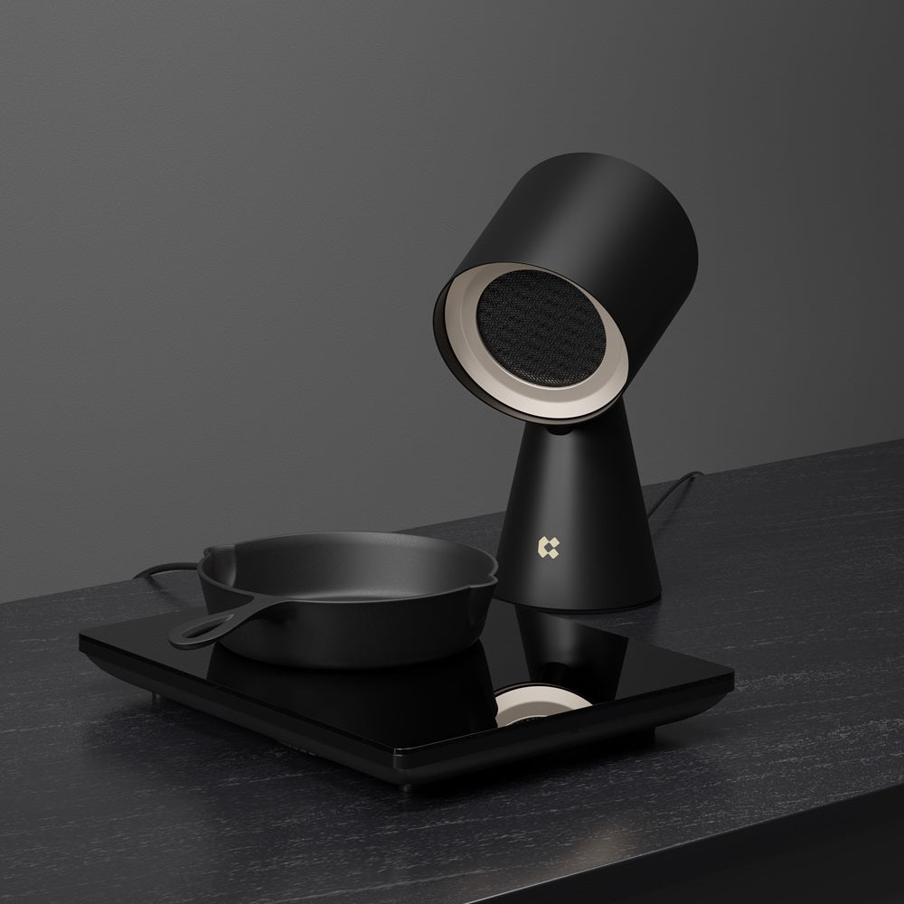 Gadgets เครื่องฟอกอากาศแบบพกพาสำหรับครัว ฮูดดูดควันแบบพกพาพร้อมระบบกรอง 3 ชั้นและพัดลมดูดอากาศ 2 ระดับ