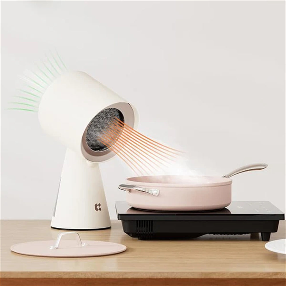 Gadgets เครื่องฟอกอากาศแบบพกพาสำหรับครัว ฮูดดูดควันแบบพกพาพร้อมระบบกรอง 3 ชั้นและพัดลมดูดอากาศ 2 ระดับ