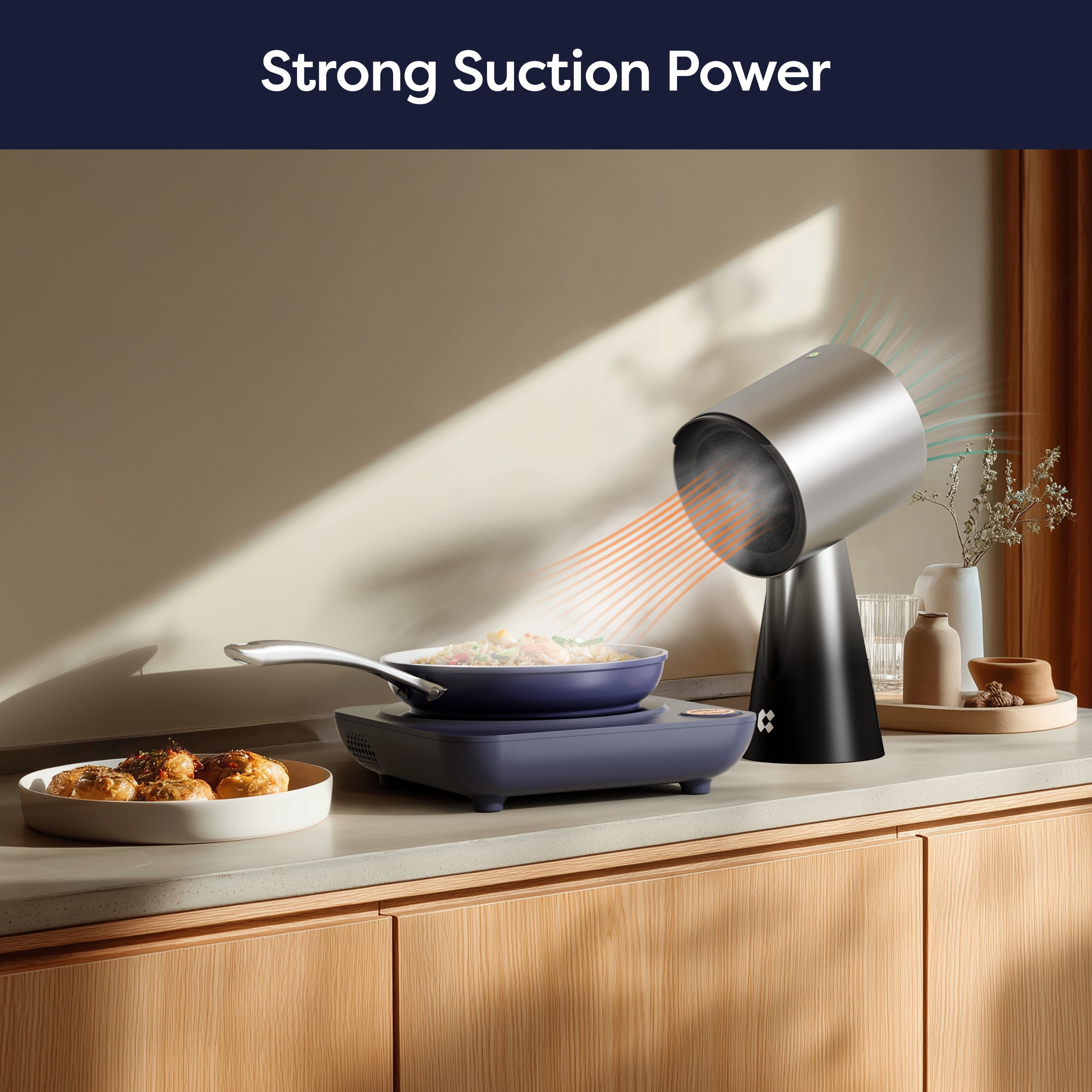 Gadgets Pro Portable Kitchen Range Hood – 3-Speed Countertop Vent with Advanced Triple Filtration for RV & Small Spaces