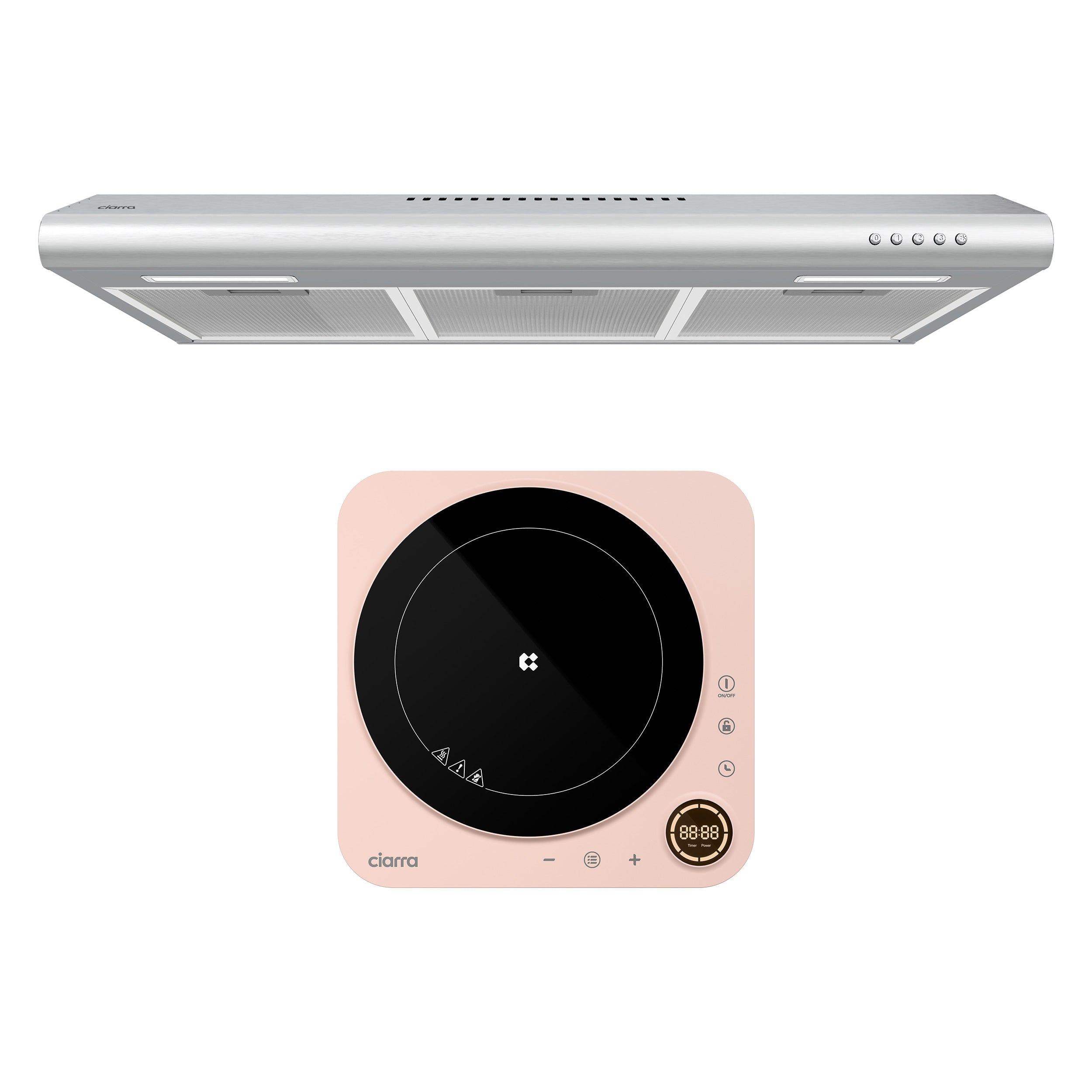 Gadgets 30 Inch Under Cabinet Range Hood, Stainless Steel Kitchen Vent Hood with 3-Speed Exhaust Fan, Ducted/Ductless Convertible - Silver