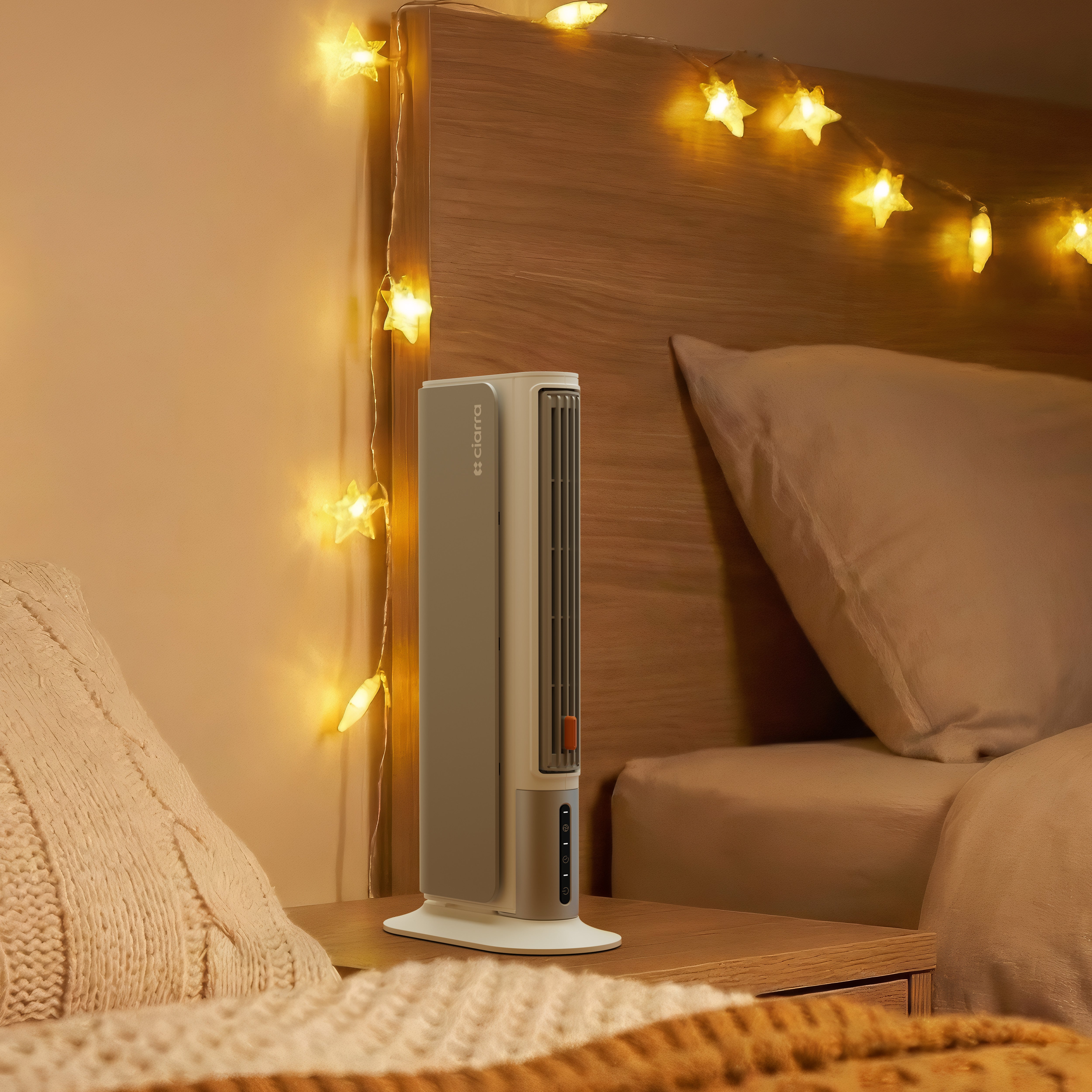 Gadgets Heater Fan Combo, Small Heater Ceramic Heater 3-Speed Fan Heater Combo with 4 Installation Modes: Desktop/Under-Desk/Wall/Standing, Portable Heater Fan Energy-Efficient & Space-Saving for Home & Office