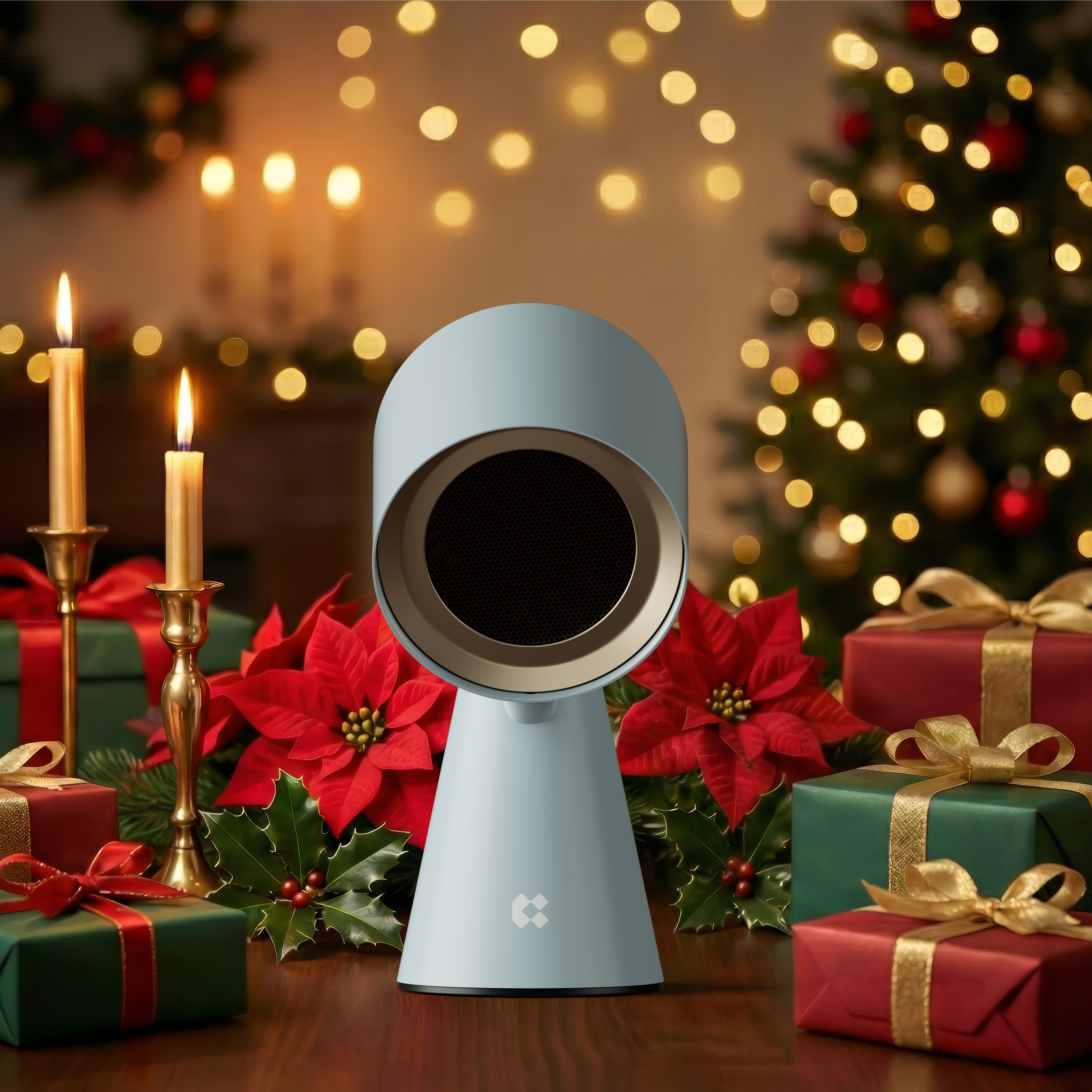 Gadgets Portable kitchen Air Cleaner, Portable Range Hood with Triple Filtration and 2-Speed Exhaust Fan - Baby Blue