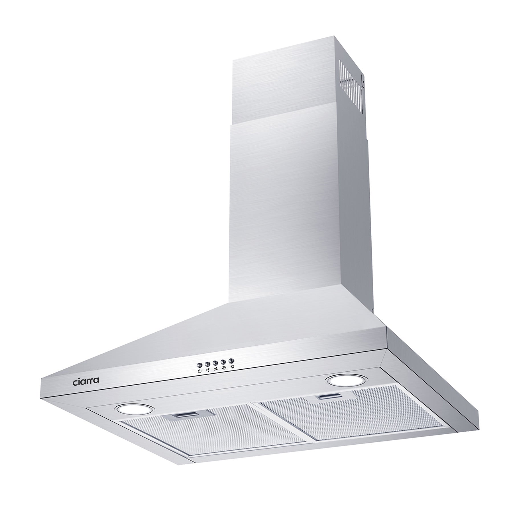CIARRA 30 Inch Wall Mount Range Hood with 3-speed Extraction CAS75206P-OW