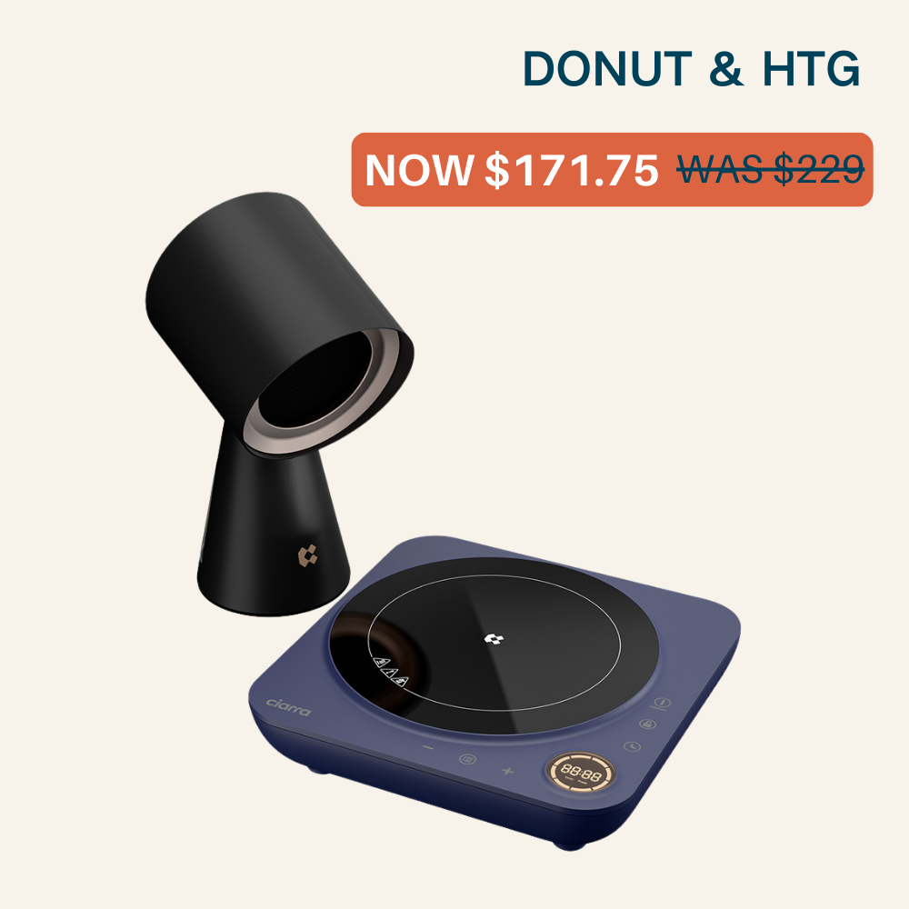 Gadgets Kitchen CookVent Duo Bundle 2  : Donut Induction Cooktop & HOOD TO GO