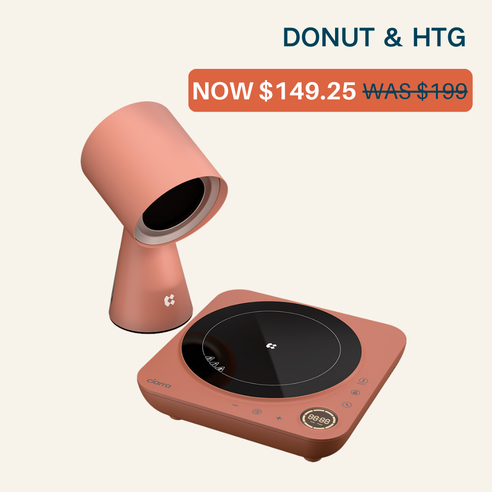 Gadgets Kitchen CookVent Duo Bundle 1 : Donut Induction Cooktop & HOOD TO GO