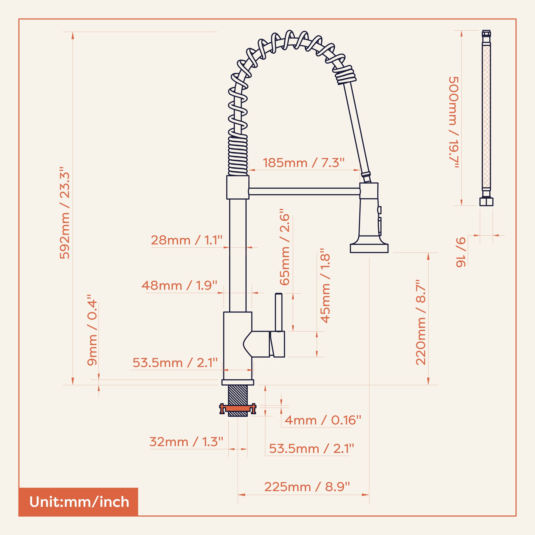 Gadgets One-handle Stainless High Arc Pull Down Sprayer Kitchen Faucet with Temperature Control