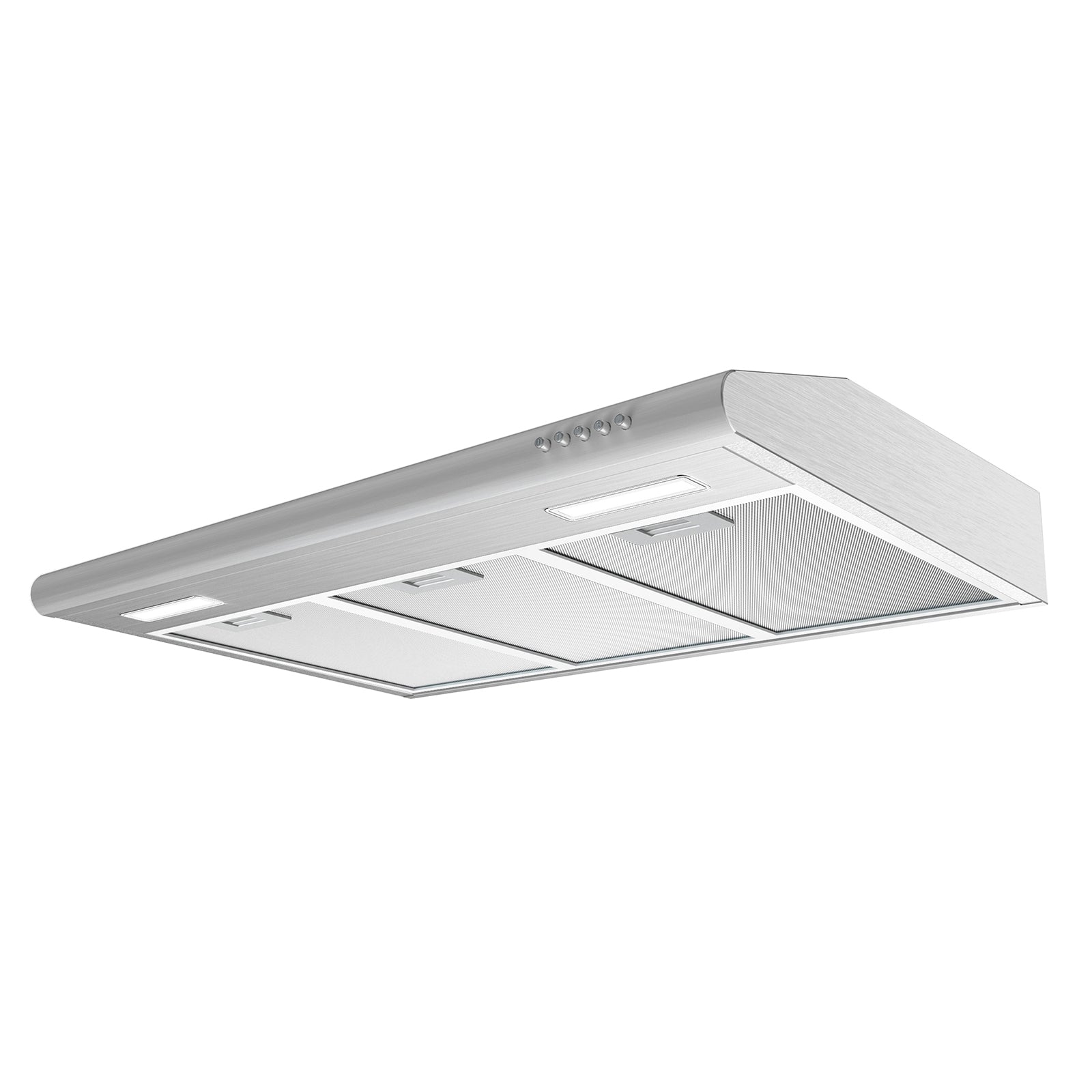 Gadgets 30 Inch Under Cabinet Range Hood, Stainless Steel Kitchen Vent Hood with 3-Speed Exhaust Fan, Ducted/Ductless Convertible - Silver