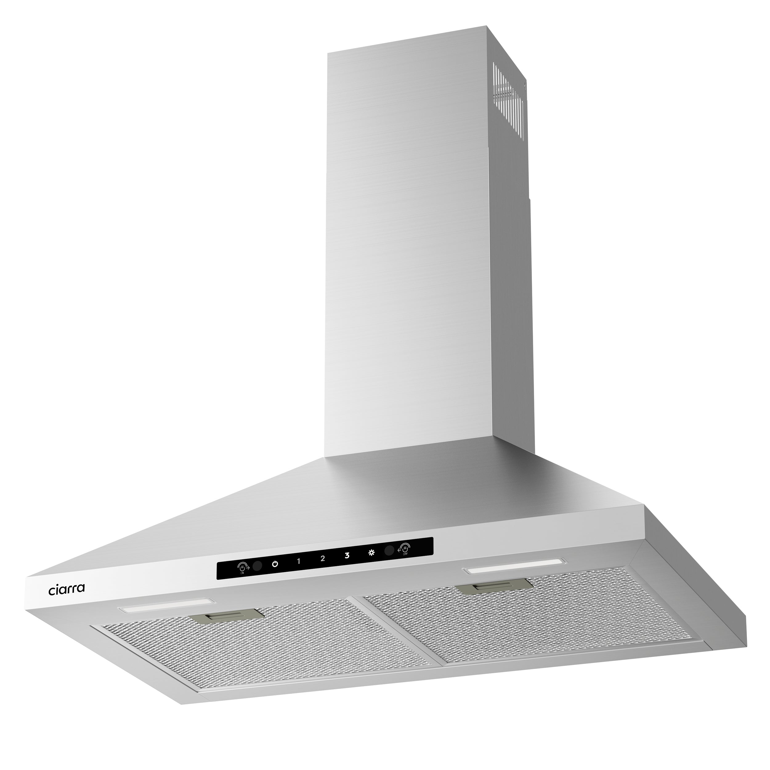 Gadgets 30 Inch Stainless Steel Range Hood, 650 CFM, Quiet Ventilation with Wave Gesture & Touch Control, LED Lighting, Ducted/Ductless, Energy Efficient