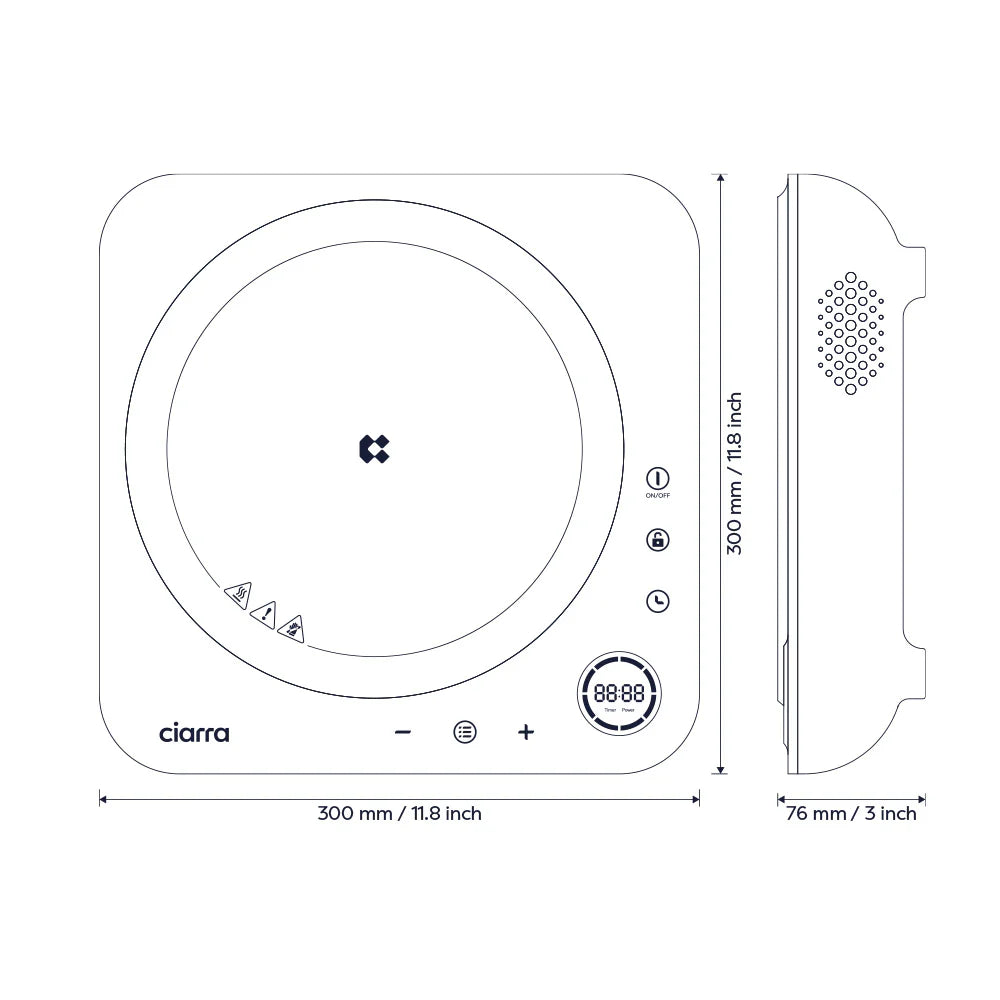 Gadgets Kitchen Cook & Go Trio : Donut Induction Cooktop & HOOD TO GO & Fry Pan