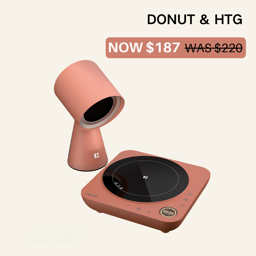 Gadgets Kitchen CookVent Duo Bundle 1 : Donut Induction Cooktop & HOOD TO GO