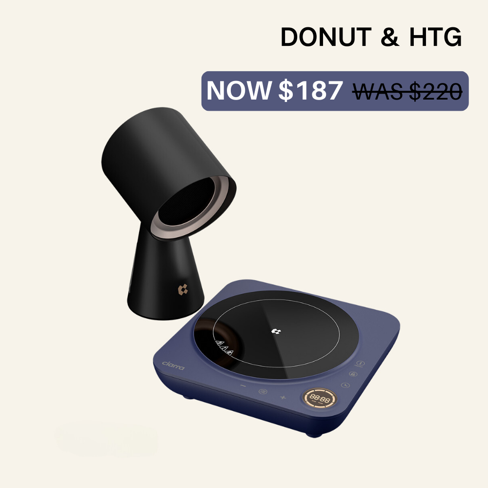 Gadgets Kitchen CookVent Duo Bundle 2  : Donut Induction Cooktop & HOOD TO GO